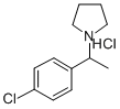 (p-Chloro-alpha-methylbenzyl)pyrrolidine hydrochloride CAS#: 74039-40-0