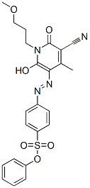 phenyl 4-[[5-cyano-1,6-dihydro-2-hydroxy-1-(3-methoxypropyl)-4-methyl-6-oxo-3-pyridyl]azo]benzenesulphonate CAS#: 72152-88-6