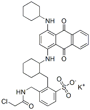 potassium [[chloroacetamido]methyl][[2-[[4-(cyclohexylamino)-9,10-dihydro-9,10-dioxo-1-anthryl]amino]cyclohexyl]methyl]benzenesulphonate CAS#: 75247-19-7