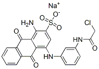 sodium 1-amino-4-[[3-[(chloroacetyl)amino]phenyl]amino]-9,10-dihydro-9,10-dioxoanthracene-2-sulphonate CAS#: 75268-68-7