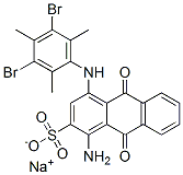 sodium 1-amino-4-[(3,5-dibromo-2,4,6-trimethylphenyl)amino]-9,10-dihydro-9,10-dioxoanthracene-2-sulphonate CAS#: 72152-61-5