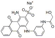 sodium 1-amino-9,10-dihydro-4-[[3-[(hydroxyacetyl)amino]phenyl]amino]-9,10-dioxoanthracene-2-sulphonate CAS#: 72829-39-1