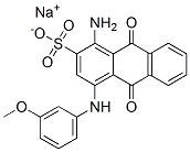 sodium 1-amino-9,10-dihydro-4-[(3-methoxyphenyl)amino]-9,10-dioxoanthracene-2-sulphonate CAS#: 78510-28-8