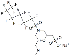 sodium 3-[[3-(dimethylamino)propyl][(tridecafluorohexyl)sulphonyl]amino]-2-hydroxypropanesulphonate CAS#: 73772-32-4