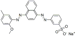 sodium 3-[[4-[(2-methoxy-5-methylphenyl)azo]-1-naphthyl]azo]benzenesulphonate CAS#: 75627-17-7