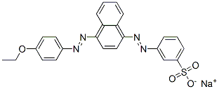sodium 3-[[4-[(4-ethoxyphenyl)azo]-1-naphthyl]azo]benzenesulphonate CAS#: 72765-52-7