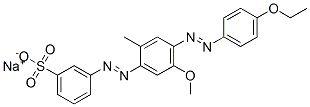 sodium 3-[[4-[(4-ethoxyphenyl)azo]-5-methoxy-o-tolyl]azo]benzenesulphonate CAS#: 72138-85-3