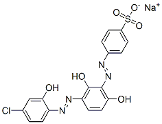sodium 4-[[3-[(4-chloro-2-hydroxyphenyl)azo]-2,6-dihydroxyphenyl]azo]benzenesulphonate CAS#: 79817-79-1