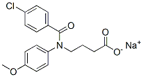 sodium 4-[(4-chlorobenzoyl)(4-methoxyphenyl)amino]butyrate CAS#: 74755-21-8