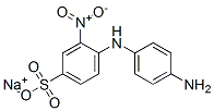 sodium 4-(p-aminoanilino)-3-nitrobenzenesulphonate CAS#: 74900-77-9