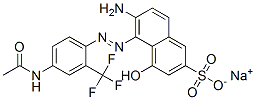 sodium 5-[[4-acetamido-2-(trifluoromethyl)phenyl]azo]-6-amino-4-hydroxynaphthalene-2-sulphonate CAS#: 75198-93-5