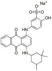 sodium 5-[[9,10-dihydro-9,10-dioxo-4-[(3,3,5-trimethylcyclohexyl)amino]-1-anthryl]amino]-2-hydroxybenzenesulphonate CAS#: 79135-78-7
