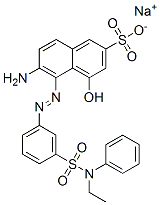 sodium 6-amino-5-[[3-[(ethylphenylamino)sulphonyl]phenyl]azo]-4-hydroxynaphthalene-2-sulphonate CAS#: 79817-75-7
