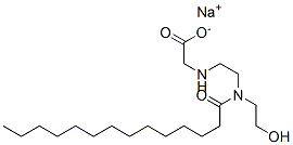 sodium N-[2-[(2-hydroxyethyl)(1-oxotetradecyl)amino]ethyl]glycinate CAS#: 77056-22-5