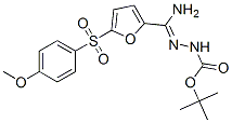 tert-butyl N-[[amino-[5-(4-methoxyphenyl)sulfonyl-2-furyl]methylidene] amino]carbamate CAS#: 75745-78-7