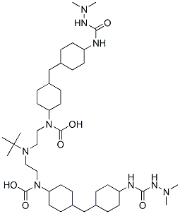[tert-butylimino]diethane-2,1-diyl bis[[4-[[4-[[(2,2-dimethylhydrazino)carbonyl]amino]cyclohexyl]methyl]cyclohexyl]carbamate] CAS#: 79899-82-4