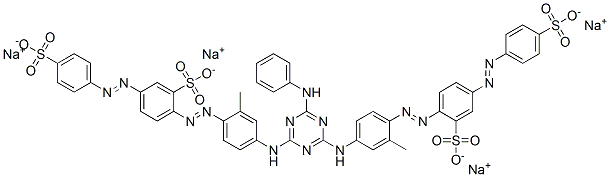tetrasodium 2,2'-[[6-anilino-1,3,5-triazine-2,4-diyl]bis[imino(2-methyl-4,1-phenylene)azo]]bis[5-[(4-sulphonatophenyl)azo]benzenesulphonate] CAS#: 73398-50-2