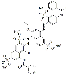 tetrasodium 5-(benzoylamino)-3-[[4-[[4-(benzoylamino)-2-sulphonatophenyl]azo]-2-ethoxy-6-sulphonato-1-naphthyl]azo]-4-hydroxynaphthalene-2,7-disulphonate CAS#: 72749-84-9