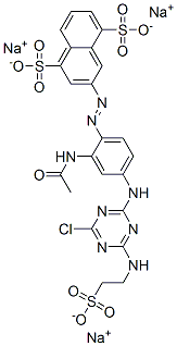 trisodium 3-[[2-(acetylamino)-4-[[4-chloro-6-[(2-sulphonatoethyl)amino]-1,3,5-triazin-2-yl]amino]phenyl]azo]naphthalene-1,5-disulphonate CAS#: 72829-27-7