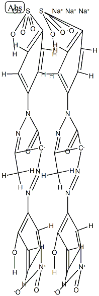 trisodium bis[4-[4,5-dihydro-4-[(2-hydroxy-5-nitrophenyl)azo]-3-methyl-5-oxo-1H-pyrazol-1-yl]benzene-1-sulphonato(3-)]cobaltate(3-) CAS#: 79135-28-7
