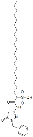 1-[[1-benzyl-4,5-dihydro-5-oxo-1H-pyrazol-3-yl]amino]-1-oxodocosane-2-sulphonic acid CAS#: 85187-25-3