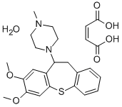 1-(10,11-Dihydro-7,8-dimethoxydibenzo(b,f)thiepin-10-yl)-4-methylpiper azine maleate hydrate CAS#: 80709-64-4