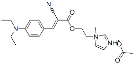 1-[2-[[2-cyano-3-[4-(diethylamino)phenyl]-1-oxoallyl]oxy]ethyl]-1-methyl-1Himidazolium acetate CAS#: 86014-84-8