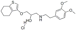 1-[2-(3,4-dimethoxyphenyl)ethylamino]-3-(4,5,6,7-tetrahydrobenzothioph en-3-yloxy)propan-2-ol hydrochloride CAS#: 85462-94-8