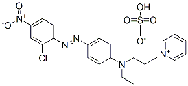 1-[2-[[4-[(2-chloro-4-nitrophenyl)azo]phenyl]ethylamino]ethyl]pyridinium hydrogen sulphate CAS#: 84041-73-6