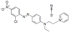 1-[2-[[4-[(2-chloro-4-nitrophenyl)azo]phenyl]ethylamino]ethyl]pyridinium thiocyanate CAS#: 84000-76-0