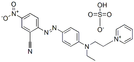 1-[2-[[4-[(2-cyano-4-nitrophenyl)azo]phenyl]ethylamino]ethyl]pyridinium hydrogen sulphate CAS#: 84000-83-9