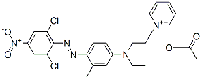 1-[2-[[4-[(2,6-dichloro-4-nitrophenyl)azo]-m-tolyl]ethylamino]ethyl]pyridinium acetate CAS#: 84051-85-4