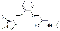 1-[2-[(4-chloro-3-methyl-oxazol-5-yl)methoxy]phenoxy]-3-(propan-2-ylam ino)propan-2-ol CAS#: 85089-67-4