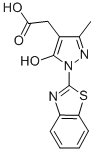1-(2-Benzothiazolyl)-5-hydroxy-3-methyl-1H-pyrazole-4-acetic acid CAS#: 84968-78-5