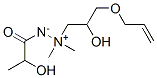 1-[2-Hydroxy-3-(2-propenyloxy)propyl]-2-(2-hydroxypropionyl)-1,1-dimethylhydrazinium-2-ide CAS#: 82850-38-2