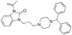 1-[3-[4-(diphenylmethyl)-1-piperazinyl]propyl]-1,3-dihydro-3-(1-methylvinyl)-2H-benzimidazol-2-one CAS#: 83863-67-6