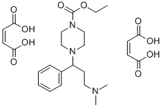 1-(3-Dimethylamino-1-phenylpropyl)-4-(ethoxycarbonyl)piperazine bis(hy drogen maleate) CAS#: 81402-44-0