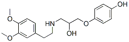 1-(((3,4-dimethoxyphenyl)ethyl)amino)-3-(4-hydroxyphenoxy)-2-propanol CAS#: 87112-65-0