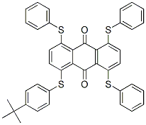 1-[[4-(1,1-dimethylethyl)phenyl]thio]-4,5,8-tris(phenylthio)anthraquinone CAS#: 83929-63-9