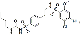 1-[4-[2-[(4-amino-5-chloro-2-methoxy-phenyl)sulfonylamino]ethyl]phenyl ]sulfonyl-3-butyl-urea CAS#: 81514-38-7