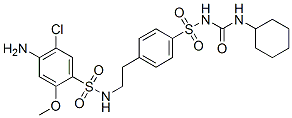 1-[4-[2-[(4-amino-5-chloro-2-methoxy-phenyl)sulfonylamino]ethyl]phenyl ]sulfonyl-3-cyclohexyl-urea CAS#: 81514-39-8
