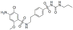1-[4-[2-[(4-amino-5-chloro-2-methoxy-phenyl)sulfonylamino]ethyl]phenyl ]sulfonyl-3-propyl-urea CAS#: 81514-37-6