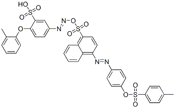 1-[[4-(2-methylphenoxy)-3-sulphophenyl]azo]-4-[[4-[[(4-methylphenyl)sulphonyl]oxy]phenyl]azo]naphthalenesulphonic acid CAS#: 82323-96-4