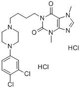 1-(4-(4-(3,4-Dichlorophenyl)-piperazinyl)butyl)theobromine dihydrochlo ride CAS#: 87798-91-2