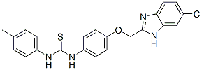 1-[4-[(5-chloro-3H-benzoimidazol-2-yl)methoxy]phenyl]-3-(4-methylpheny l)thiourea CAS#: 84484-08-2