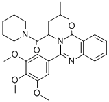 1-(4-Methyl-2-(4-oxo-2-(3,4,5-trimethoxyphenyl)-3(4H)-quinazolinyl)pen tyl)piperidine CAS#: 83409-03-4
