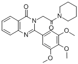 1-(4-Oxo-2-(3,4,5-trimethoxyphenyl-3(4H)-quinazolinyl)acetyl)piperidin e CAS#: 83409-00-1