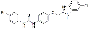 1-(4-bromophenyl)-3-[4-[(5-chloro-3H-benzoimidazol-2-yl)methoxy]phenyl ]thiourea CAS#: 84502-13-6