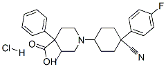 1-[4-cyano-4-(4-fluorophenyl)cyclohexyl]-3-methyl-4-phenylpiperidine-4-carboxylic acid monohydrochloride CAS#: 80185-65-5