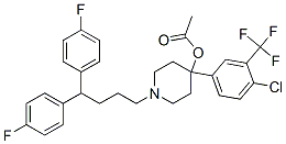 1-[4,4-bis(4-fluorophenyl)butyl]-4-[4-chloro-3-(trifluoromethyl)phenyl]piperidin-4-yl acetate CAS#: 83918-76-7